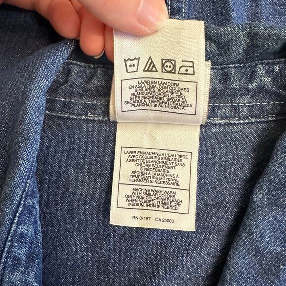 Rare Vintage Disney Store Winnie the Pooh Denim Vest Hunny Bees 90s Y2K L - Picture 9 of 9